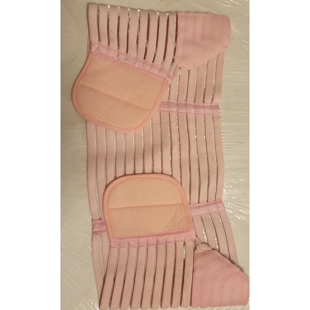 Adjustable Lower Back Brace Lumbar Support Pink Waist Belt for Women Pain Relief